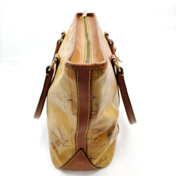 PRIMA CLASSE Hand Bag Brown PVC - Picture 3 of 9